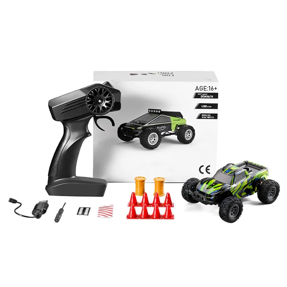 Amazon.co.jp: MindXplore 1/32 RCオフロードトラック、2.4G ミニ電動